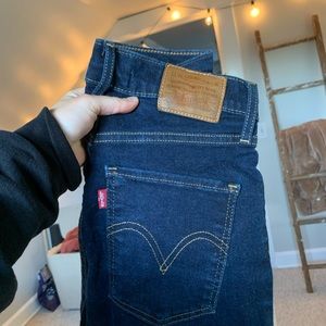 Levi’s Mile High Super Skinny Dark Wash Jeans